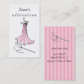 Carte De Visite Altérations, Assiette, Mer, Cuisine (Devant / Derrière)