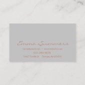 Carte De Visite Altérations de la machine à coudre rose Gold Foil (Dos)