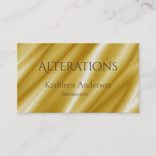 Carte De Visite Altérations du seamstress Gold Soie