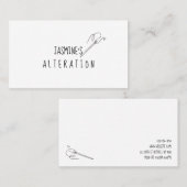 Carte De Visite Altérations Du Seamstress, Réparation, Sur Mesure (Devant / Derrière)