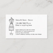 Carte De Visite Altérations du stress maritime (Dos)