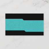 Carte De Visite Alternatif - Cyan Texture Embossée (Dos)