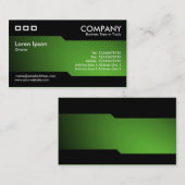 Carte De Visite Alternatif - Lumière ponctuelle éclairée - Vert (Devant / Derrière)