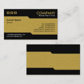 Carte De Visite Alternatif - Ocre Texture Embossée (Devant / Derrière)