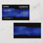 Carte De Visite Alternatif - Pluie électrique bleu (Devant / Derrière)