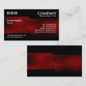 Carte De Visite Alternatif - Pluie électrique rouge (Devant / Derrière)