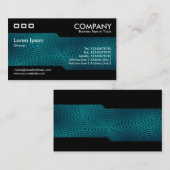 Carte De Visite Alternatif - Pluie électrique Turquoise foncé (Devant / Derrière)