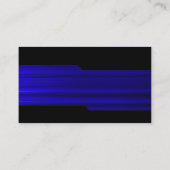 Carte De Visite Alternatif - Texture bleue brossée (Dos)