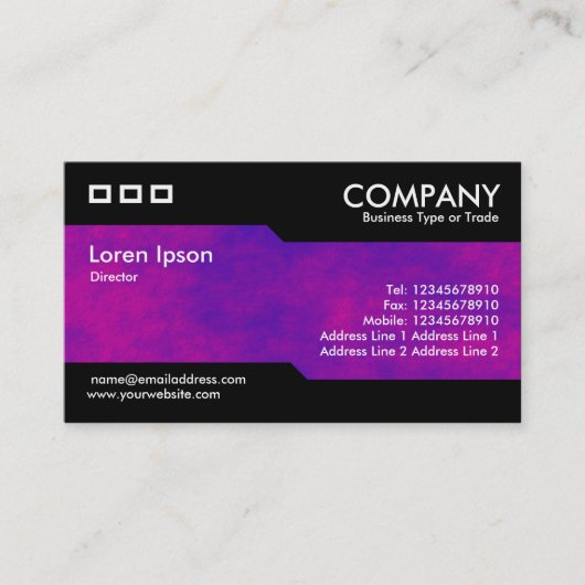 Carte De Visite Alternatif - Texture Ciel Alien (Devant)