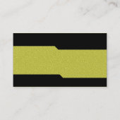 Carte De Visite Alternatif - Texture Embossée Jaune (Dos)