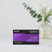 Carte De Visite Alternatif - Texture violette broyée (Debout devant)