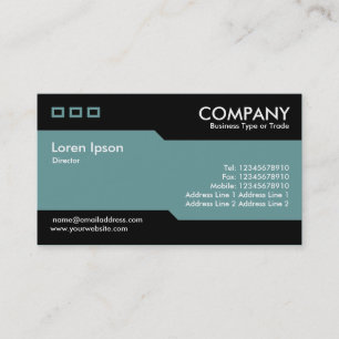 Carte De Visite Alternatif - Turquoise fumé (669999)