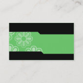 Carte De Visite Alternatif - Verte en cascade texture (Dos)