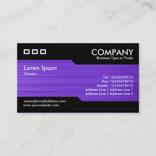 Carte De Visite Alterné - Texture Violet Brosse