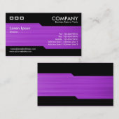Carte De Visite Alterner - texture pourpre balayée (Devant / Derrière)
