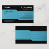 Carte De Visite Alterner - texture vert clair balayée (Devant / Derrière)