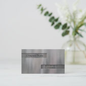 Carte De Visite Aluminium balayé de relief par Faux (Debout devant)