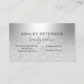 Carte De Visite Aluminium métallique d'ombre de parties (Dos)