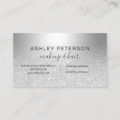 Carte De Visite Aluminium métallique d'ombre de parties (Dos)