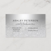 Carte De Visite Aluminium métallique d'ombre de parties (Dos)