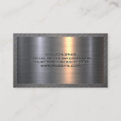 Carte De Visite Aluminium métallique | Paint Rollers | Motif en ac (Dos)