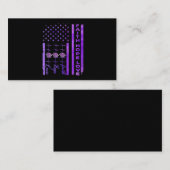 Carte De Visite Alzheimer Sensibilisation Foi Espérance Amour Pour (Devant / Derrière)