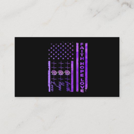 Carte De Visite Alzheimer Sensibilisation Foi Espérance Amour Pour (Devant)