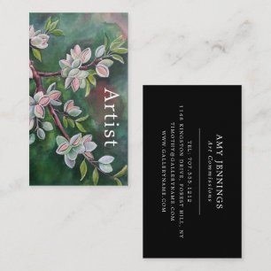 Carte De Visite Amandes sur une branche d'automne Peinture d'Alfre