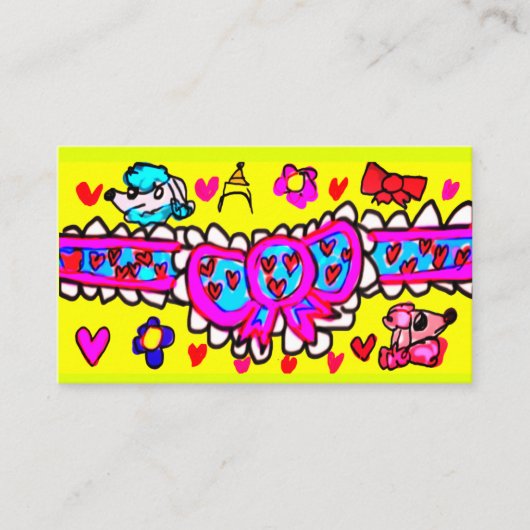 Carte De Visite Amant de caniche (Devant)