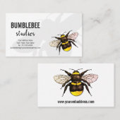 Carte De Visite Amant de nature élégant de bourdon ambiant (Devant / Derrière)