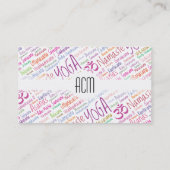 Carte De Visite Amant de yoga (Dos)