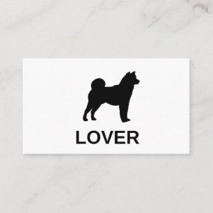 Carte De Visite amant shiba inu