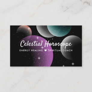 Carte De Visite Amas de galaxies violettes célestes Ballons spatia