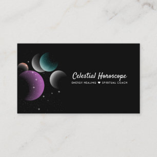 Carte De Visite Amas de Galaxies Violettes Célestes Ballons Spatia