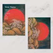 Carte De Visite AMATERASU, GODDESS SOLEIL, or noir rouge (Devant / Derrière)