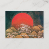 Carte De Visite AMATERASU, GODDESS SOLEIL, or noir rouge (Dos)