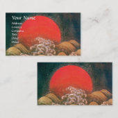 Carte De Visite AMATERASU, GODDESS SOLEIL, or noir rouge (Devant / Derrière)