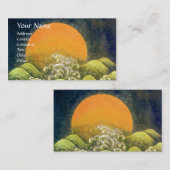 Carte De Visite AMATERASU, GODDESS SOLEIL, or noir vert jaune (Devant / Derrière)
