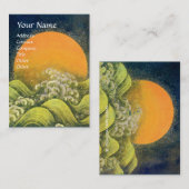 Carte De Visite AMATÉRASU, GODDESS SOLEIL, vert jaune noir (Devant / Derrière)