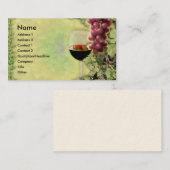 Carte De Visite Amateur de vin. ? Maître de l'art de faire le vin. (Devant / Derrière)