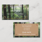 Carte De Visite Amateurs de forêts naturelles et protecteurs de la (Devant / Derrière)