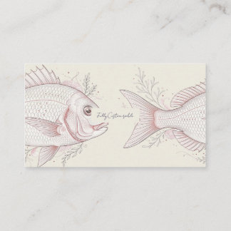 Carte De Visite Amateurs de poissons botaniques et de nature
