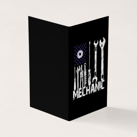 Carte De Visite Amateurs mécaniques| Mechanic USA Flag (Extérieur)