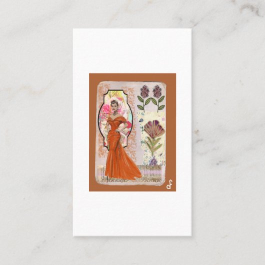 Carte De Visite Amber Élégance (Devant)