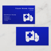 Carte De Visite Ambulance bleue (Devant / Derrière)