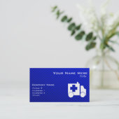 Carte De Visite Ambulance bleue (Debout devant)