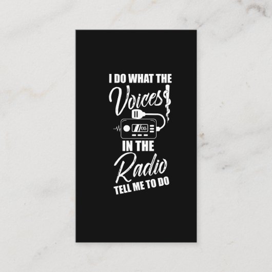 Carte De Visite Ambulance radio d'urgence EMT-don Paramedic (Devant)