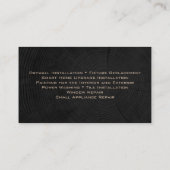 Carte De Visite Amélioration de la maison Handyman (Dos)