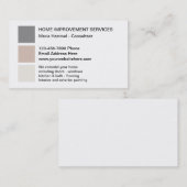 Carte De Visite Amélioration de l'habitat (Devant / Derrière)