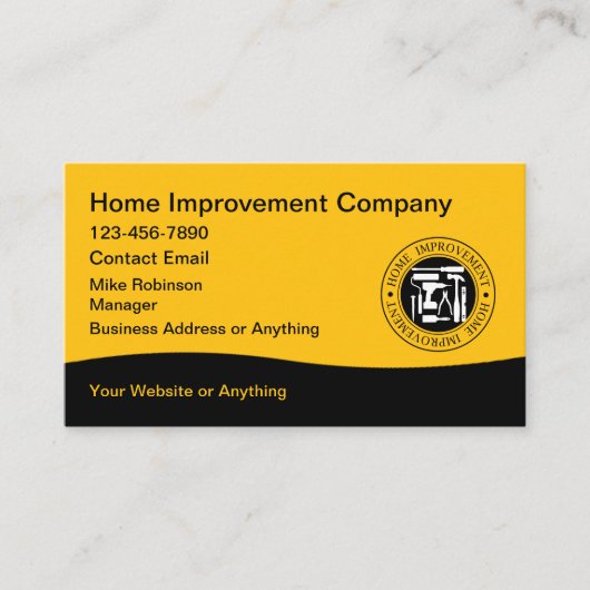 Carte De Visite Amélioration de l'habitat Construction moderne (Devant)